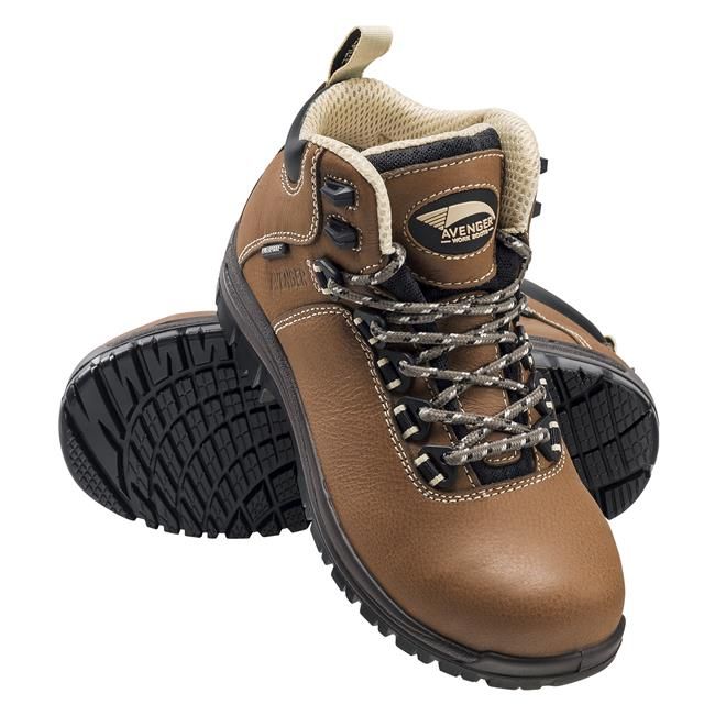 Avenger | Women's Breaker Mid Composite Toe Waterproof Boots-Brown