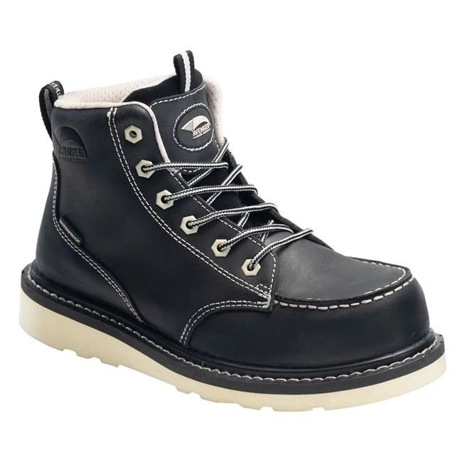 Avenger | Women's 6" Wedge Carbon Toe Waterproof Moc Toe Boots-Black