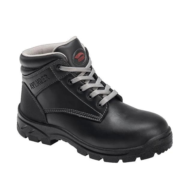 Avenger | Women's Builder Econ Steel Toe Waterproof Boots-Black