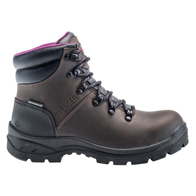 Avenger | Women's 6" Builder EH Waterproof Boots-Brown