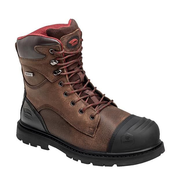 Avenger | Men's 8" Hammer Met Guard Carbon Toe Waterproof Boots-Brown