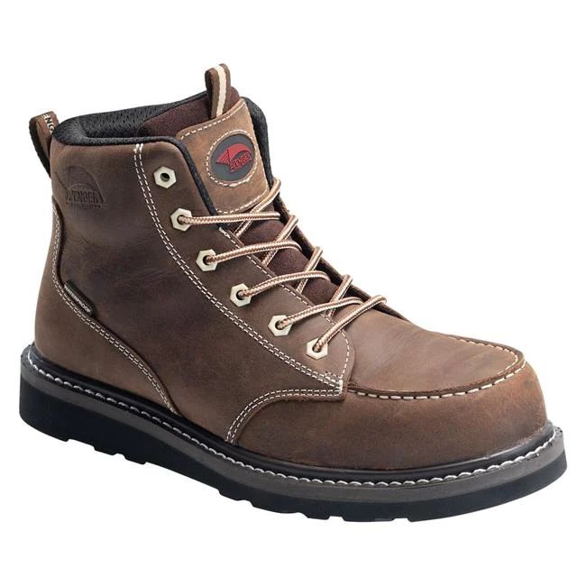 Avenger | Men's 6" Wedge Carbon Toe Waterproof Boots-Dark Brown