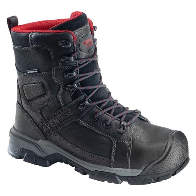 Avenger | Men's 8" Ripsaw Alloy Toe Waterproof Boots-Black