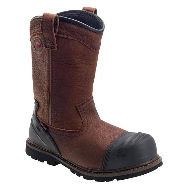 Avenger | Men's 7876 Wellington Composite Toe Waterproof Boots-Brown