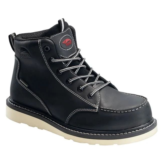 Avenger | Men's 6" Wedge Carbon Toe Waterproof SR Boots-Black