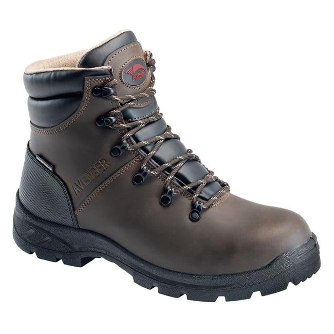 Avenger | Men's 6" Builder EH Waterproof Boots-Brown