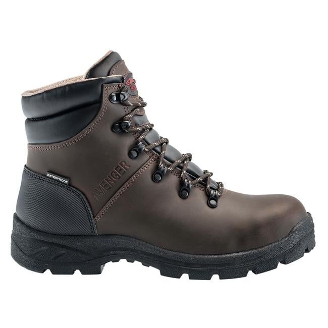 Avenger | Men's 6" Builder EH Waterproof Boots-Brown