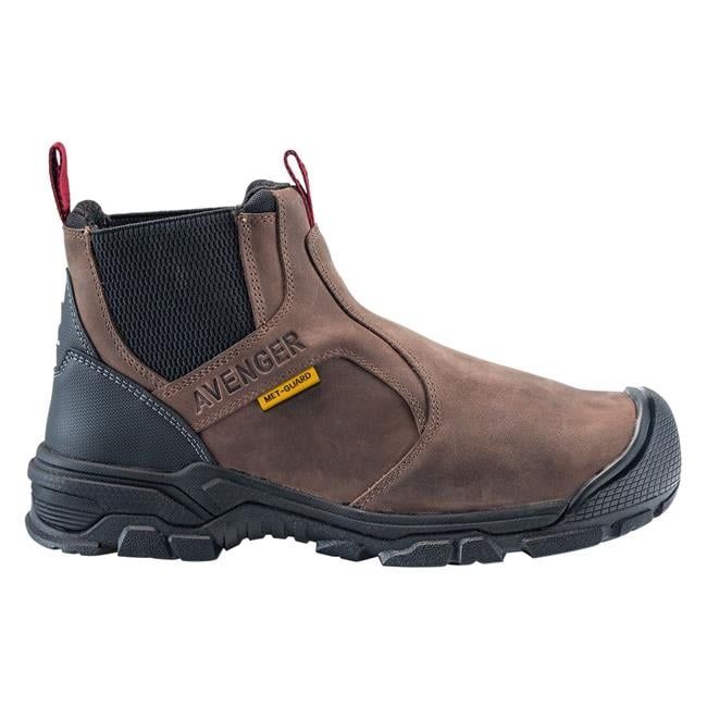 Avenger | Men's Ripsaw Alloy Toe Waterproof Romeo Met Guard Boots-Brown