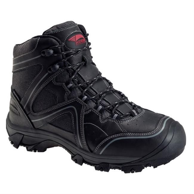 Avenger | Men's 6" Crosscut Steel Toe Waterproof Boots-Black