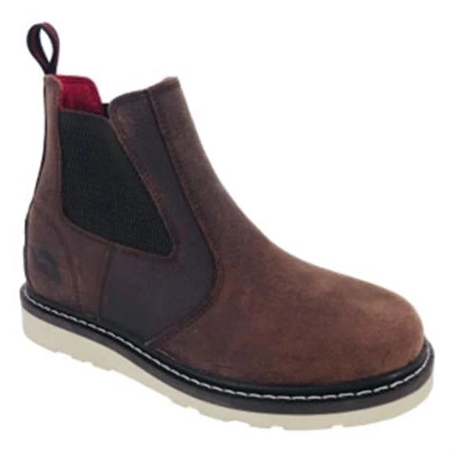 Avenger | Men's Wedge Chelsea Leather Waterproof Boots-Brown