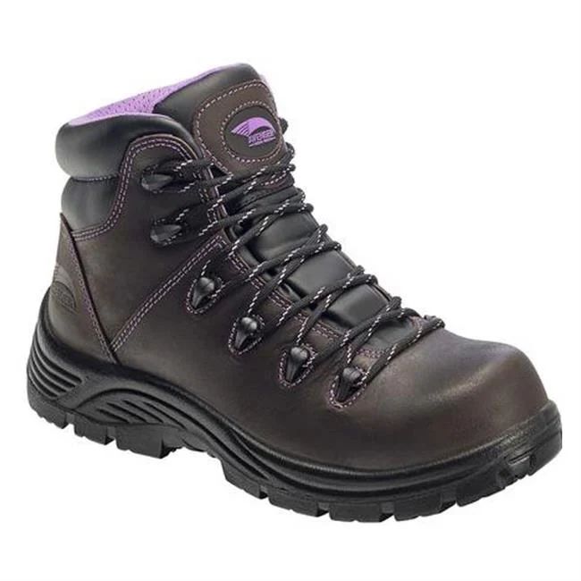 Avenger | Women's 7123 Composite Toe Waterproof Boots-Brown / Lilac