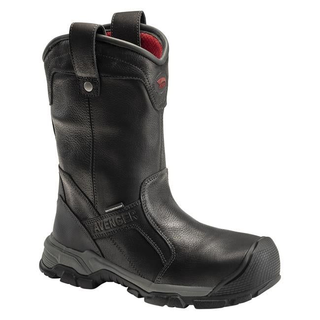 Avenger | Men's Ripsaw Wellington Alloy Toe Waterproof Boots-Black