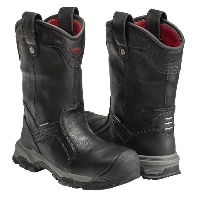 Avenger | Men's Ripsaw Wellington Alloy Toe Waterproof Boots-Black