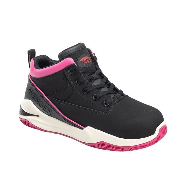 Avenger | Women's Reaction Alloy Toe-Black / Pink